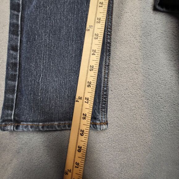 MBX Jeans Mens 34x29 Blue Slim Fit Straight Leg Distressed Stretch Denim - Picture 7 of 10